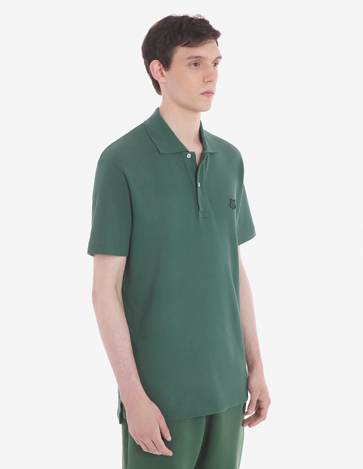 Maison メゾンキツネ 'Tシャツとポロスグリーン - Image 5