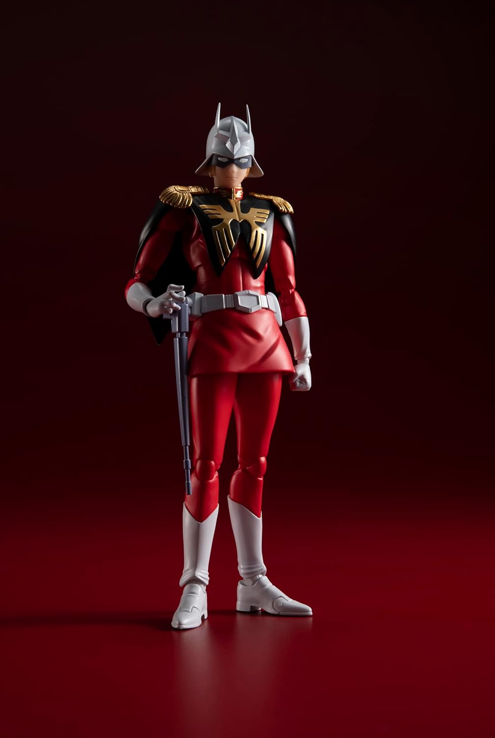 TAMASHII NATIONS S.H. Figuarts Mobile Suit Gundam Char Aznable, Approx. 6.1 inches (155 mm), PVC & ABS, Pre-painted Action Figure