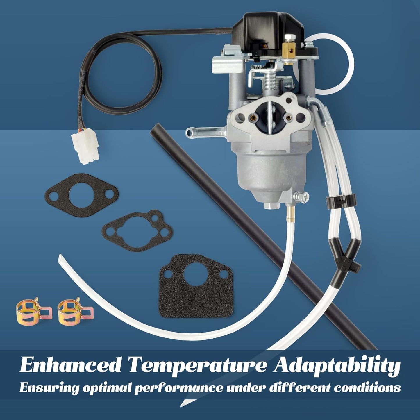 インバーター発電機キャブレター 燃料ラインとガスケットの交換用 Champion Predator Firman ETQ Ryobi 2000 2300ワット Huayi P16D-1