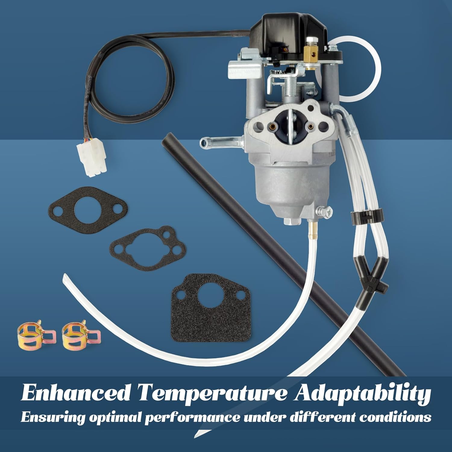 インバーター発電機キャブレター 燃料ラインとガスケットの交換用 Champion Predator Firman ETQ Ryobi 2000 2300ワット Huayi P16D-1