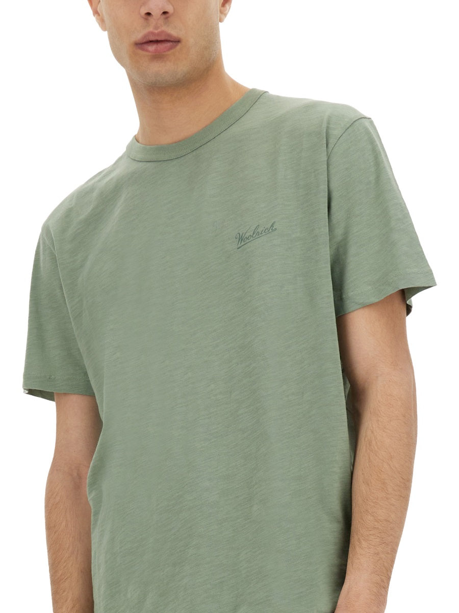 Woolrich ウールリッチは炎の綿Tシャツを燃やしました - Image 5
