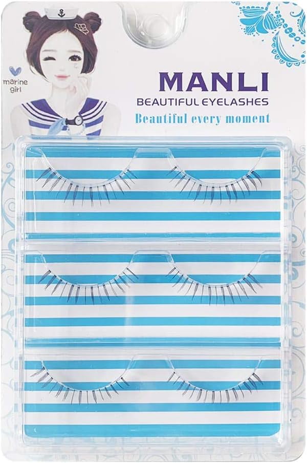3 Pairs Lower Eyelashes False Eyelashes Transparent Axis False Eyelashes Natural Lower Eyelashes Lower Eyelashes High Quality Fiber Manual