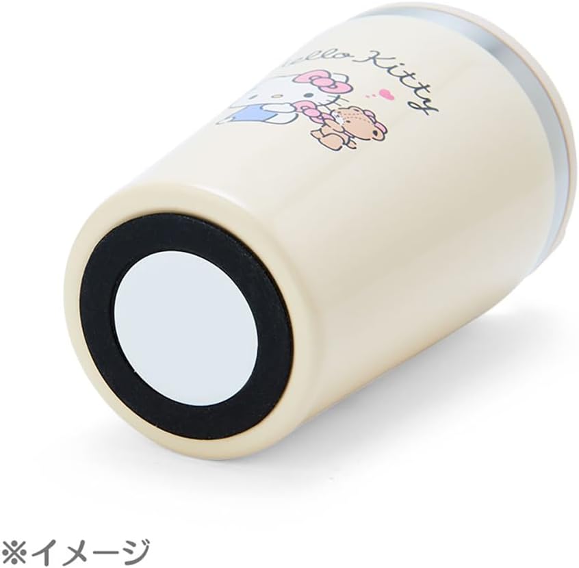 Sanrio 951587 Sanrio Steel Cup Stainless Steel Tumbler with Handle, Hello Kitty, Hello Kitty, 6.3 x 3.3 x 3.3 inches (16 x 8.5 x 8.5 cm), Stainless Steel Tumbler with Handle, Character 951587