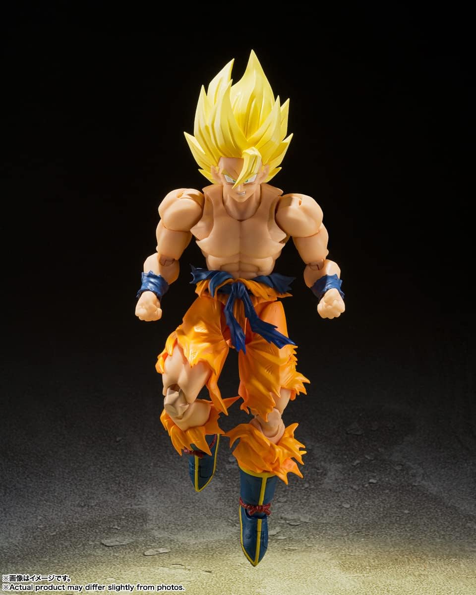 Bandai Spirits S.H. Figuarts Dragon Ball Super Saiyan Son Goku - Legendary Super Saiyan - Approx. 5.7 inches (145 mm), ABS & PVC Pre-painted Action Figure