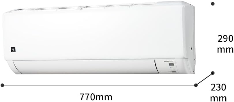 Sharp Air Conditioner AYT22DGS Plasmacluster 7000 Depth Compact Air Conditioner for 133.1 sq ft (6 tatami mats), Simple Model (AYT22DG Equivalent to AYT22DG)