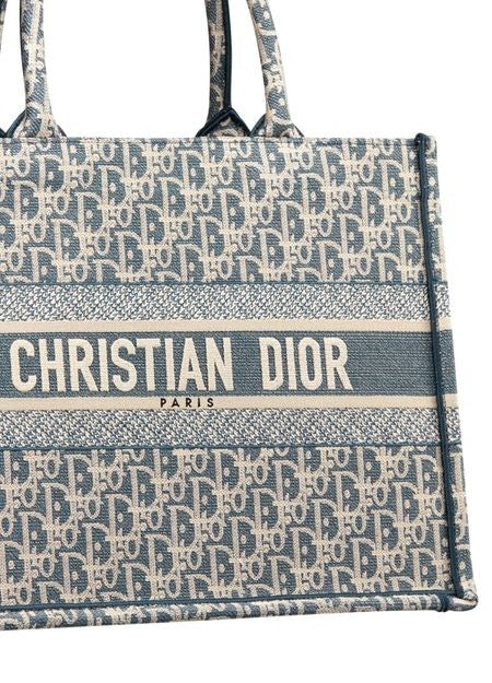 Medium Dior Book Tote Dior Oblique embroidery - Image 5
