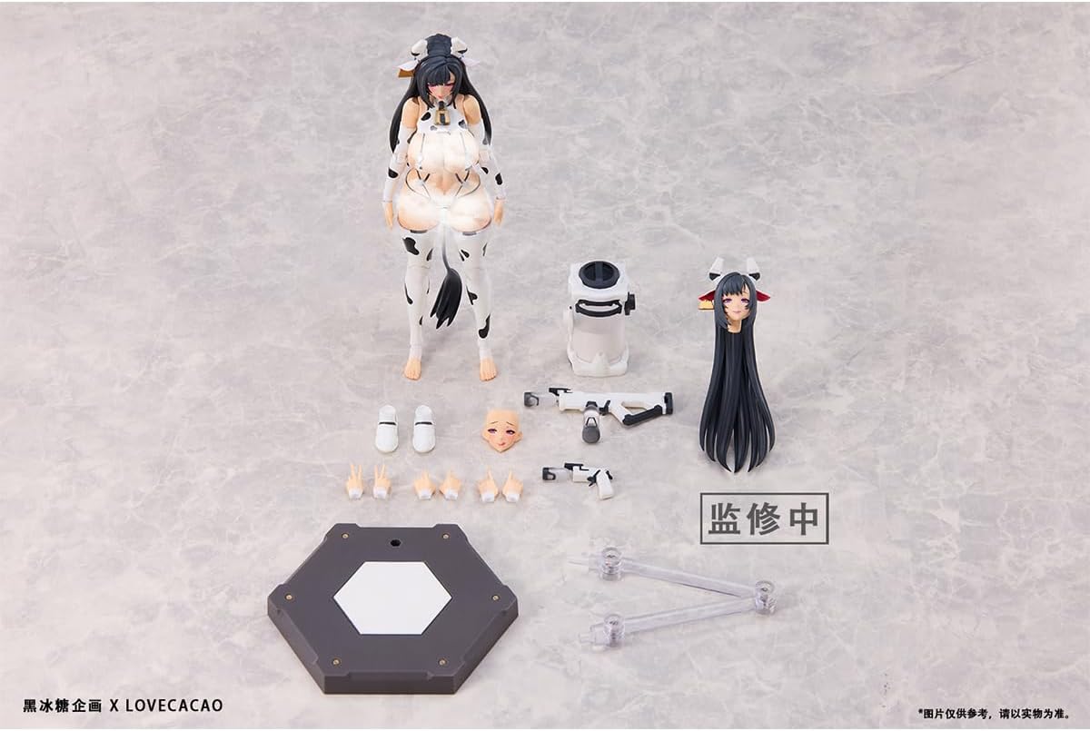[HiPlay] 黒氷糖企画 BLACK CRYSTAL CANDY PROJECT 1/12 乳白ちゃん 乳牛娘 可動フィギュア 塗装済み 完成品