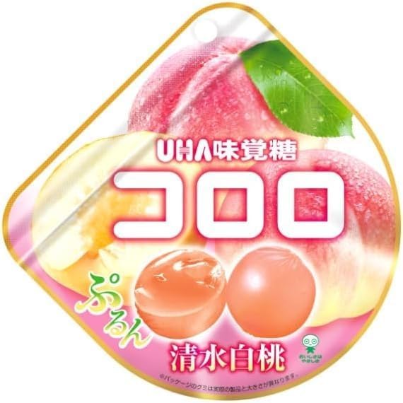 Taste Sugar, Coloro, Assorted Gummies, Set of 12 Bags (6 x 2) (Muscat & Pure Water White Peach))