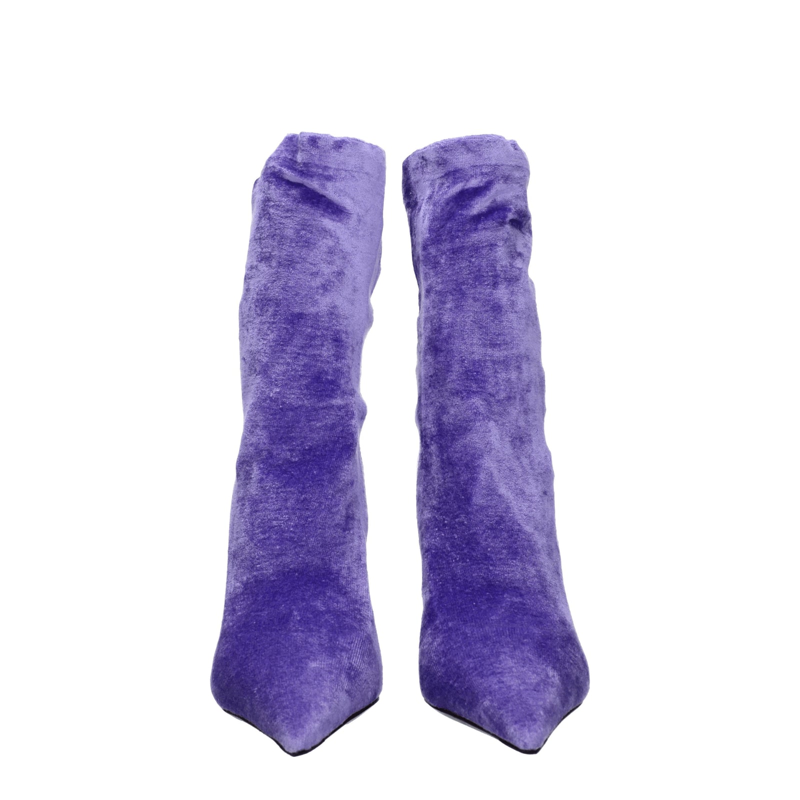 Balenciaga Boots Women Velvet Purple/Lilac - Image 5