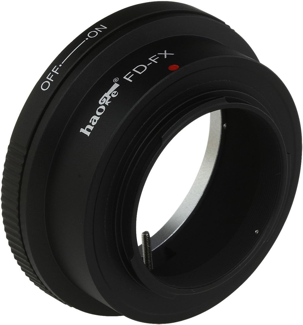Haoge Lens Mount Adapter for Canon FD Lens to Fujifilm x-a1, x-a2, x-a3, x-a10, x-e1, x-e2, x-e2s, x-m1, x-pro1, x-pro2, x-t1, x-t2, x-t10, x-t20