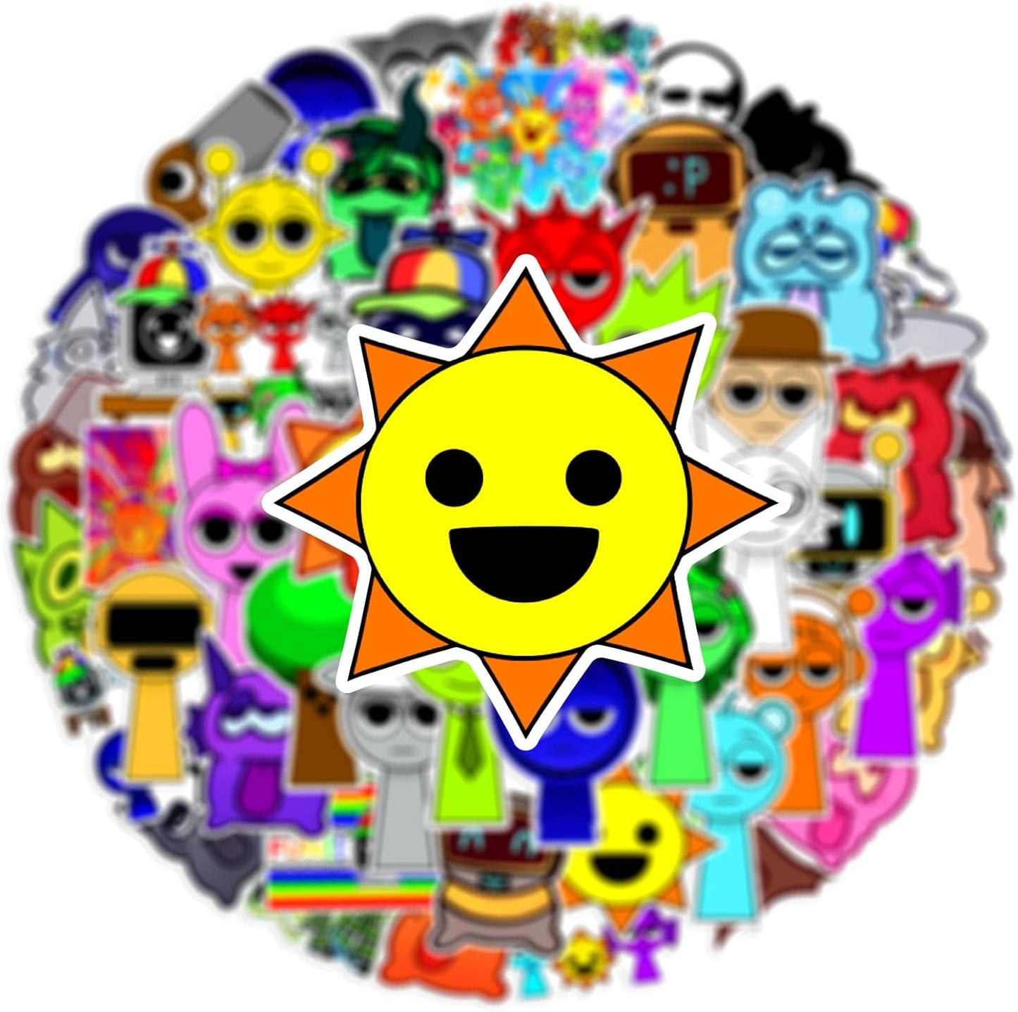 Splanky Stickers, Cute, Anime, Characters, Seals, Horror Games, Waterproof, Decal, Cute, Stylish, Cartoon, DIY Stickers, Popular, Anime, Moe Goods, Kids, Adults, Birthday, Christmas, Gift