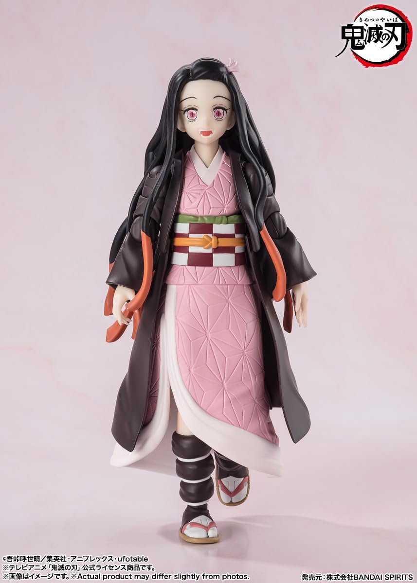 S.H. Figuarts Demon no Blade Nezuko Kamado 5.1 inches (130 mm), PVC & ABS Pre-painted Action Figure