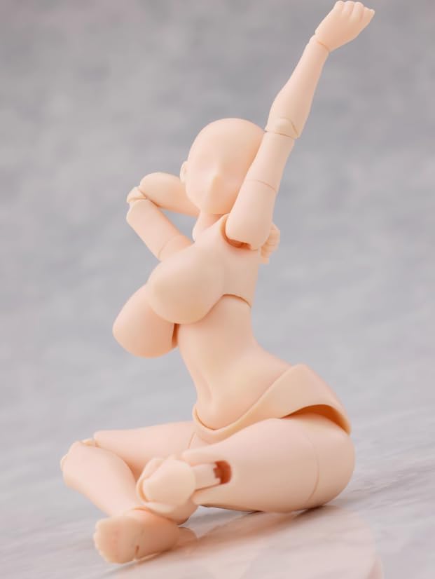 [AC] K-TOYS KT02 1/12 Anime Style Movable Action Figure Glamorous Female Bare Body White Skin