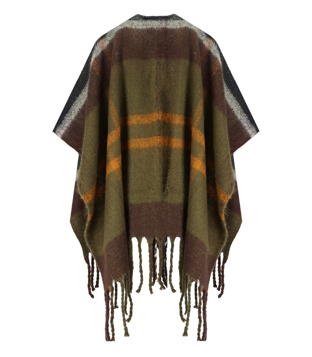 Barbour Barbour Isla Boucle Tartan Green Blue Cape - Image 5