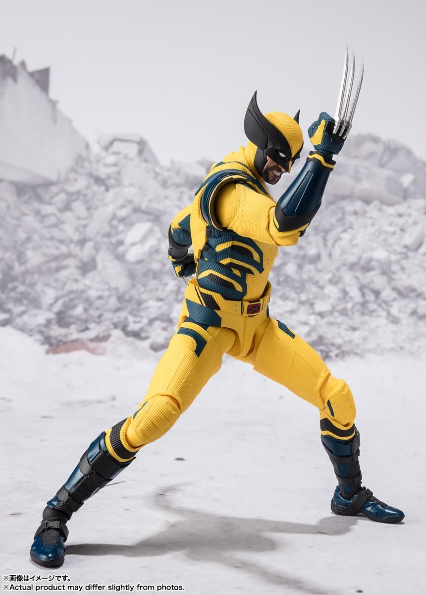 BANDAI SPIRITS S.H. Figuarts Wolverine (Deadpool & Wolverine), Approx. 6.1 inches (155 mm), PVC & ABS, Pre-painted Action Figure
