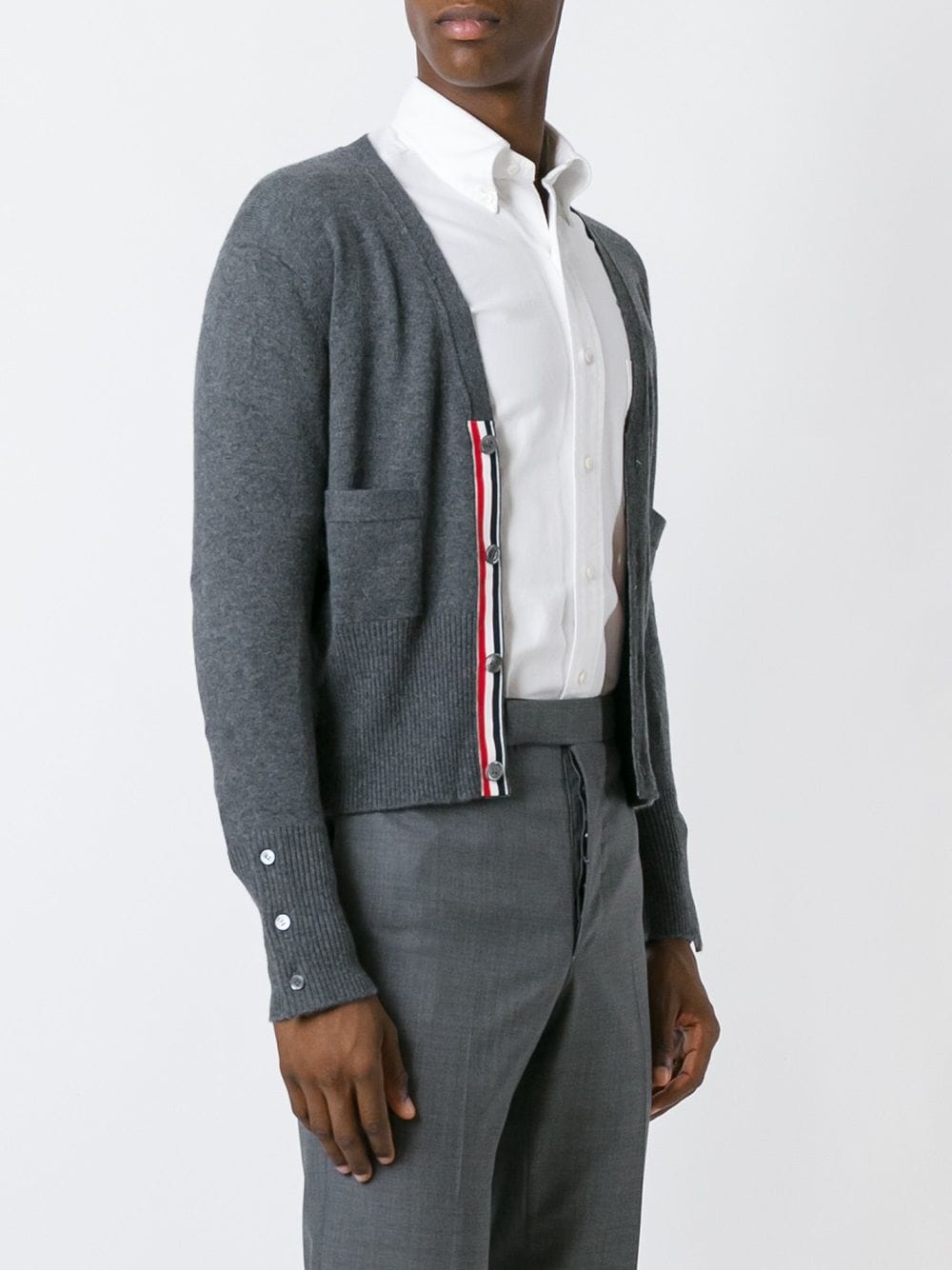 Thom Thom Browne 4 Bar Cashmere Cardigan - Image 5
