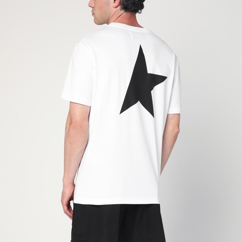 Golden ロゴ付きのゴールデングースホワイトコットンTシャツ - Image 5