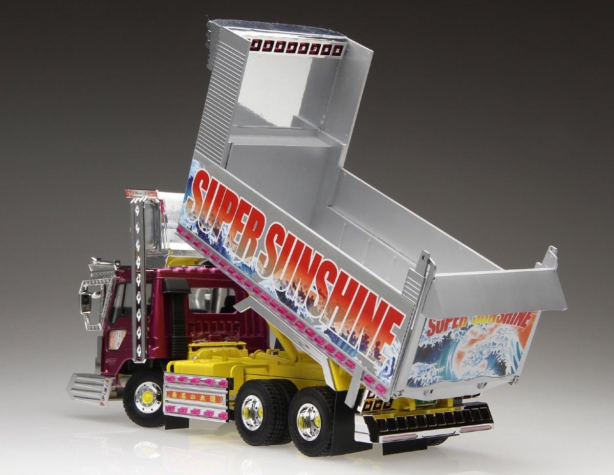 Aoshima Bunka Kyozai 1/32 Value Deco Tora Series No.9 Super Sunshine Deep Box Dump Plastic Model