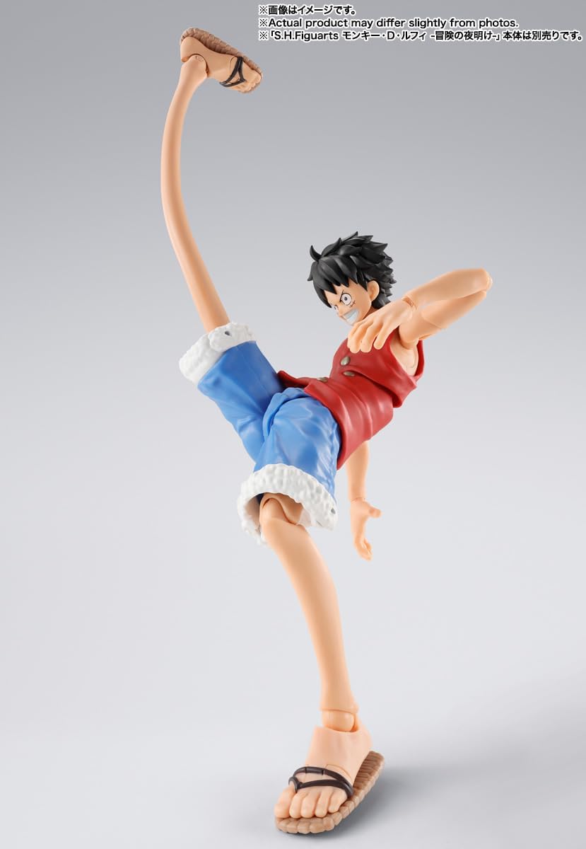 BANDAI SPIRITS S.H. Figuarts ONE PIECE Monkey D. Luffy - Dawn of Adventures - Rubber Rubber Optional Parts Set, Approx. 5.7 inches (145 mm), PVC & ABS Pre-painted Option Parts