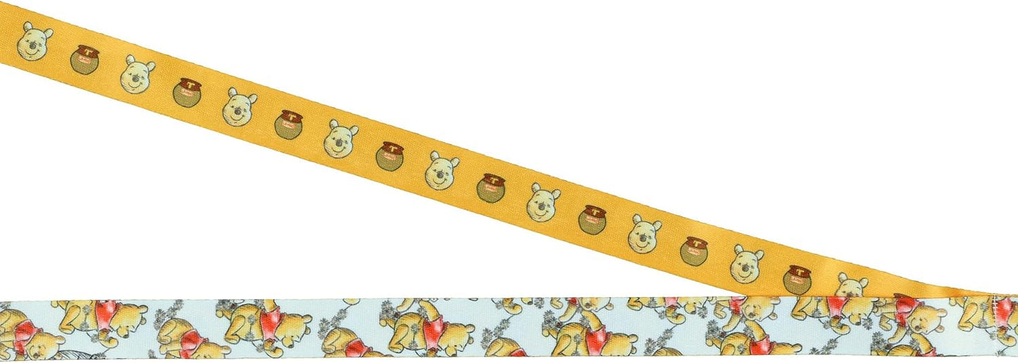 Disney Winnie The Pooh Hunny Pot Cordón Separable Soporte para Tarjeta de Identificación con Adorno de Goma de 2"