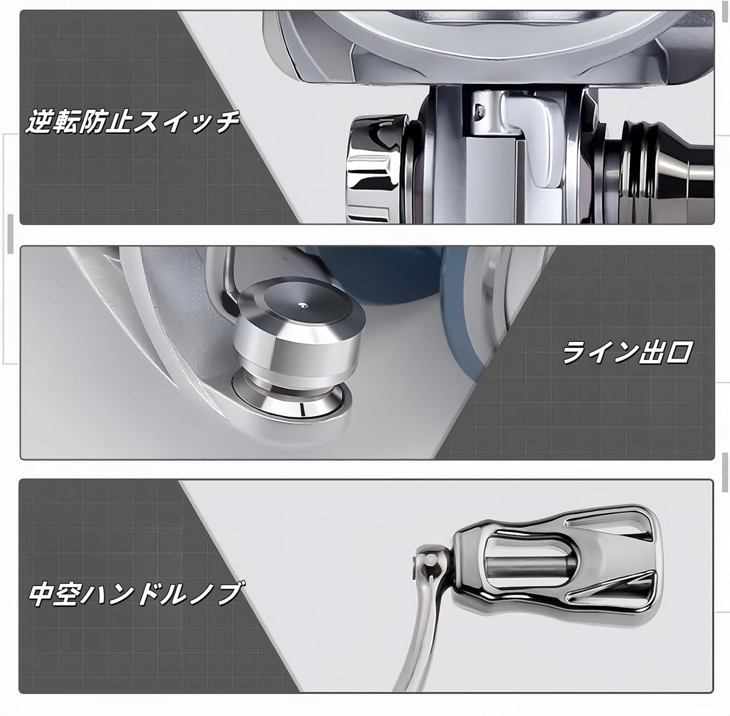 Spinning Reel #2500 #3000 Super Light Smooth 5.2:1 Gear Ratio Fishing Reel Max Drag for Freshwater and Saltwater