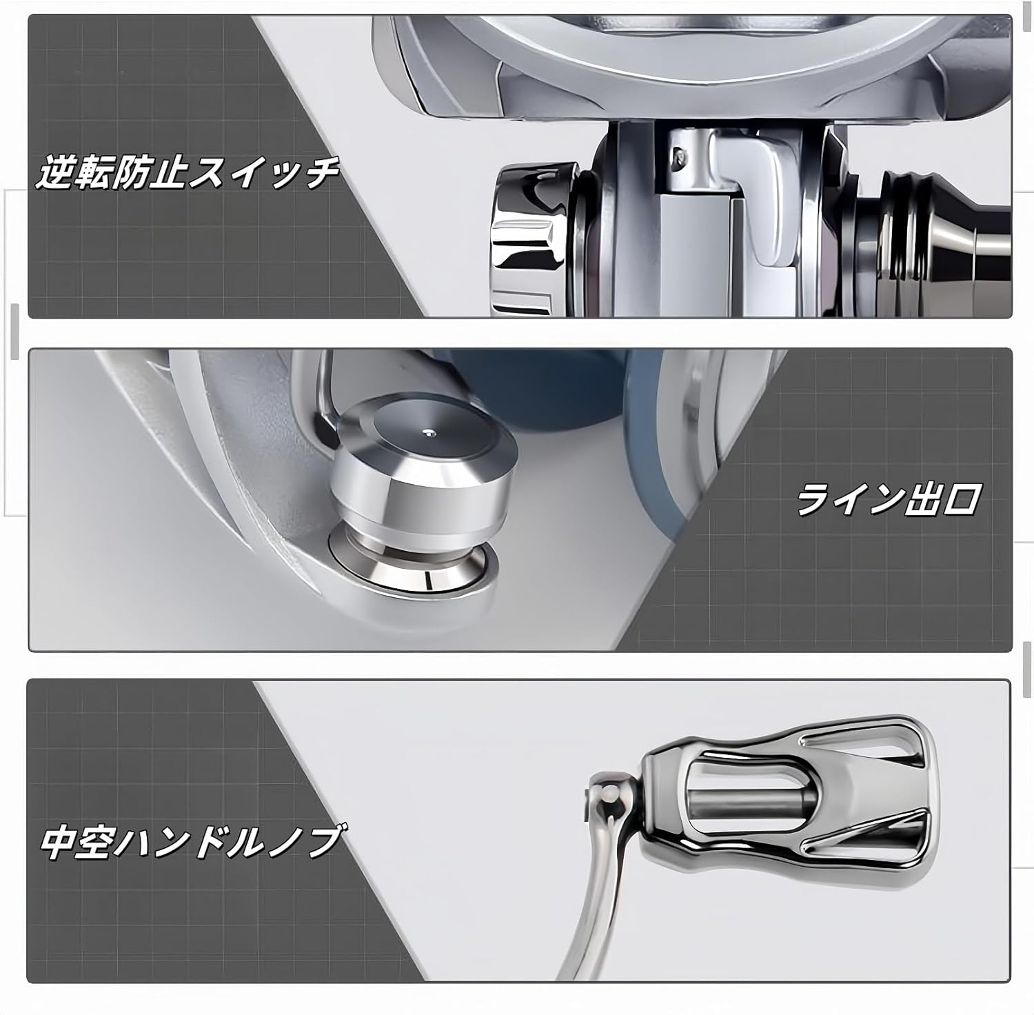 Spinning Reel #2500 #3000 Super Light Smooth 5.2:1 Gear Ratio Fishing Reel Max Drag for Freshwater and Saltwater