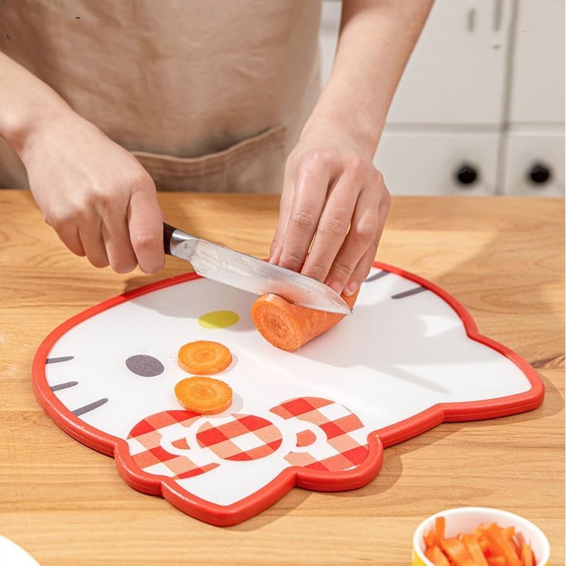Kuromi My Melody Cinnamoroll, Hello Kitty Cute Animal Cutting Board, Camping, Lightweight, Suitable for Outdoor Use, Heat Resistant, Multifunctional, (Size : Hello Kitty)