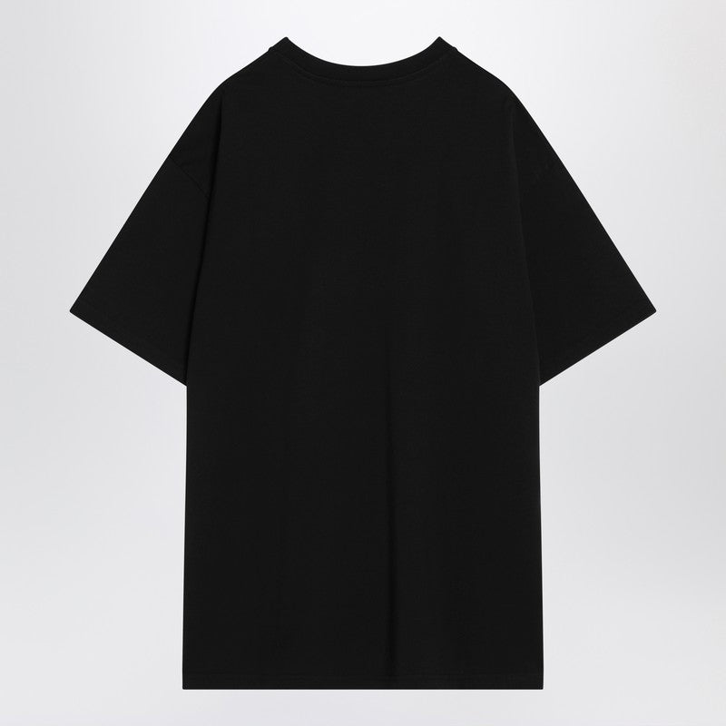 Givenchy Givenchy Black Cotton T Shirt With Logo Patch - Image 5