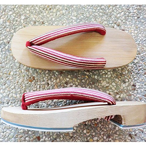 300 Years of Tradition Connected by Craftsmen Kiso Geta, Women's, Striped Pattern, Traditional Crafts, Made in Japan
