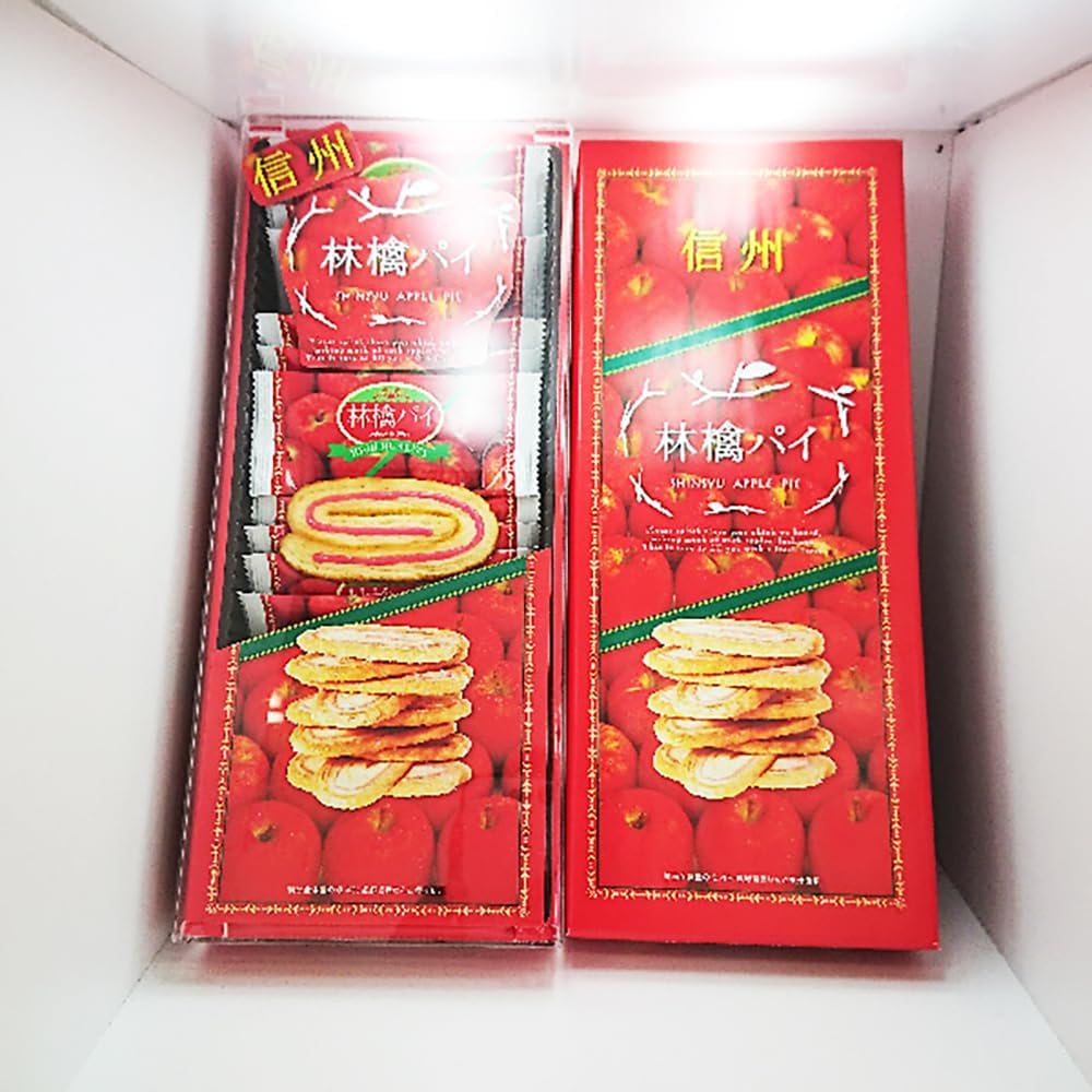 Shinshu Apple Pie, Nagano Prefecture Apple Pie with Apple Juice, Souvenir from Shinshu Nagano (1 box, 17 pieces)