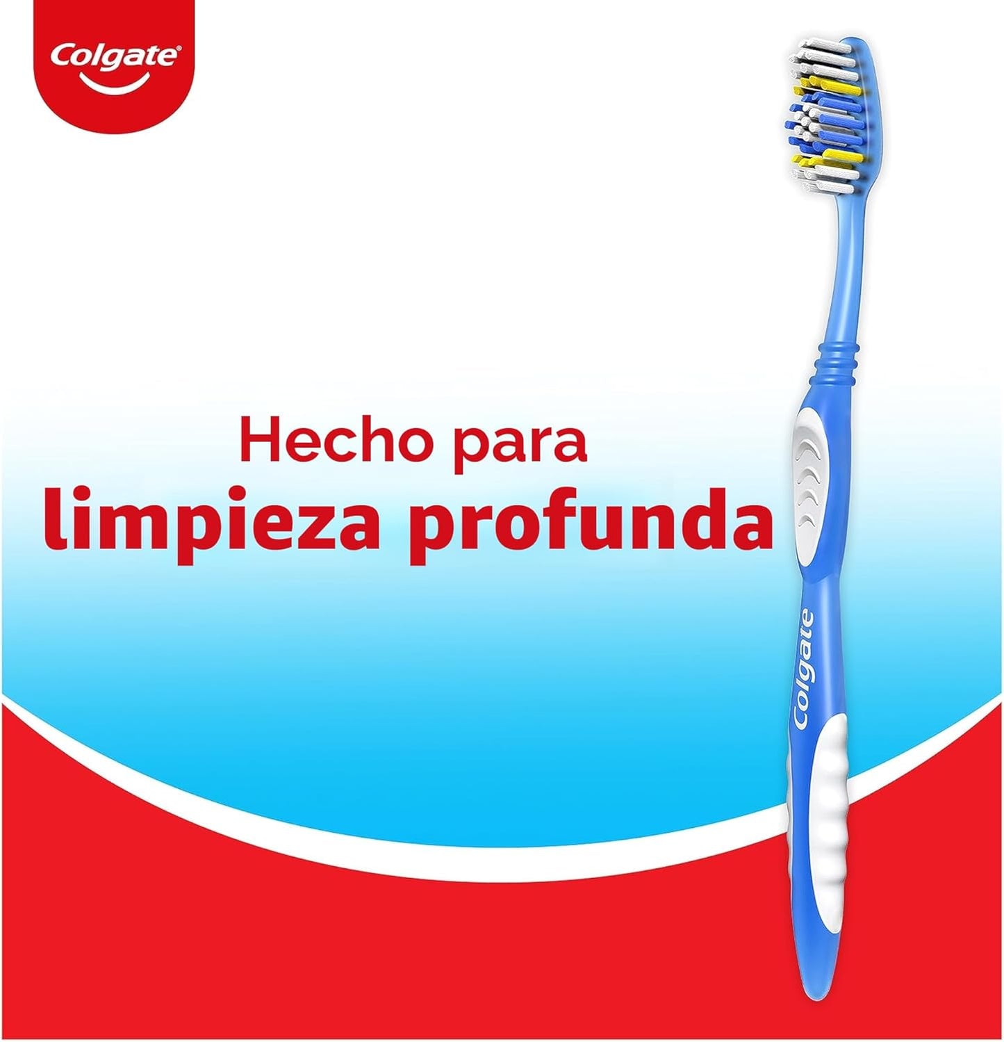 Cepillo de dientes Colgate Extra Clean, cepillo de dientes suave para adultos, 6 unidades (paquete de 1)