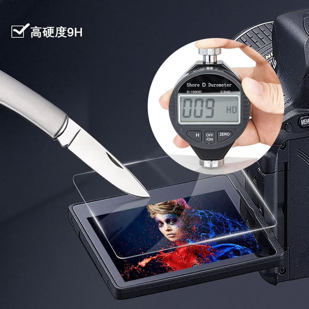 [For Canon R10 Only] Ultra Thin Glass LCD Screen Protector Film Compatible with Canon EOS R10 EOSR10, 95% Transmittance or Higher, 9H Hardness, Water Repellent, Oleophobic, Fingerprint Repellent