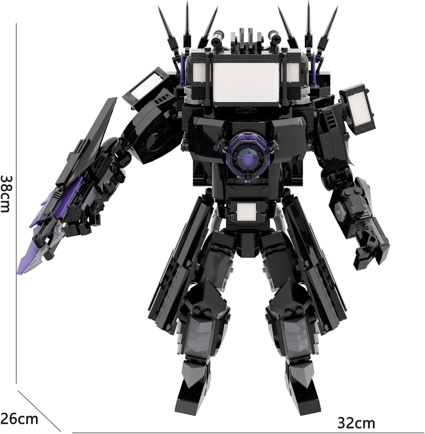 Skibiti Toilet 2024 New Building Blocks Giant Edition Upgraded Titan Television Man Toy Skibidi Toilet Toy Hobby Blocks Collection Net Anime Collectible Boys Girls Kids 6 Years 7 8 Years Old