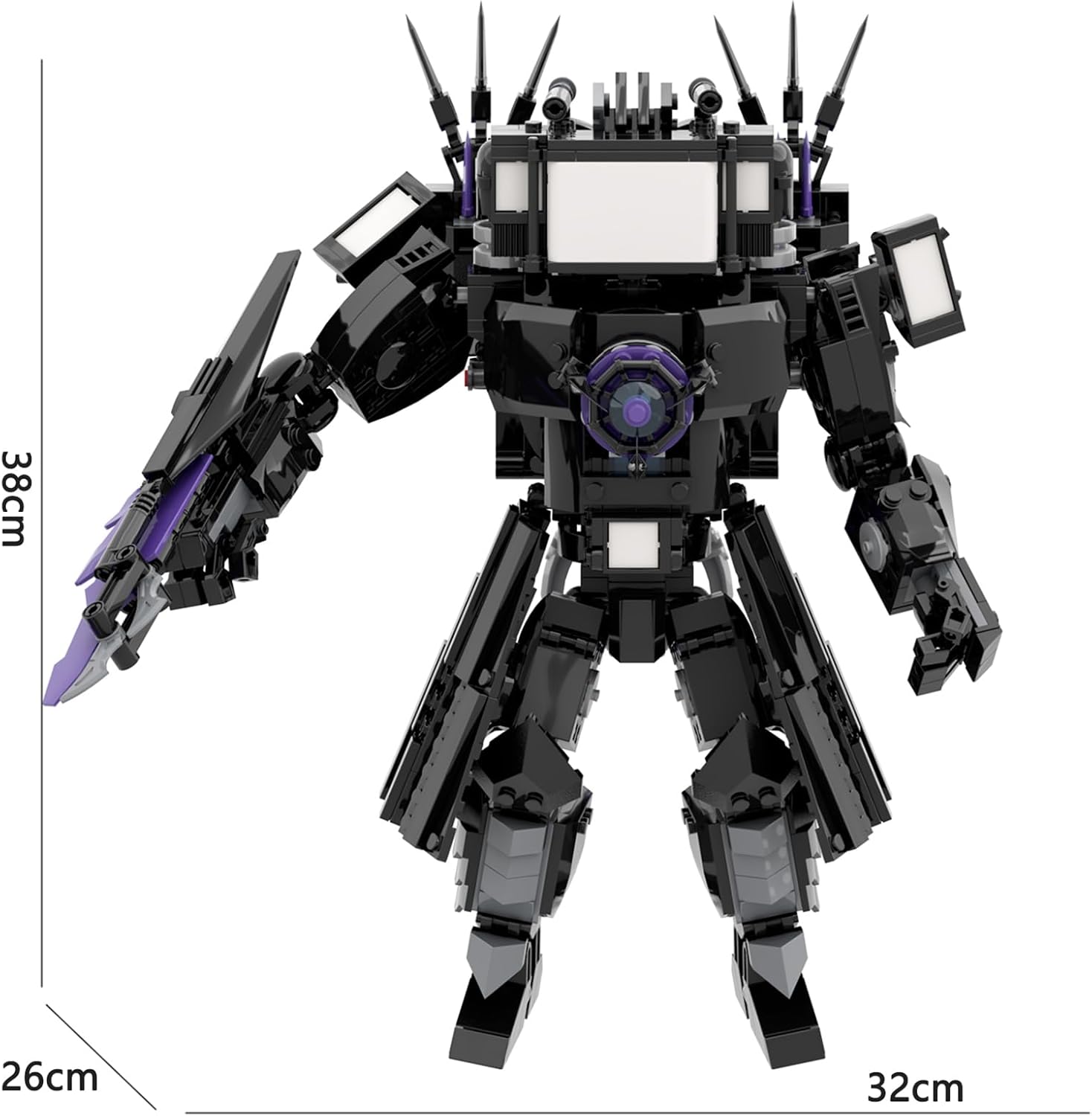 Skibiti Toilet 2024 New Building Blocks Giant Edition Upgraded Titan Television Man Toy Skibidi Toilet Toy Hobby Blocks Collection Net Anime Collectible Boys Girls Kids 6 Years 7 8 Years Old