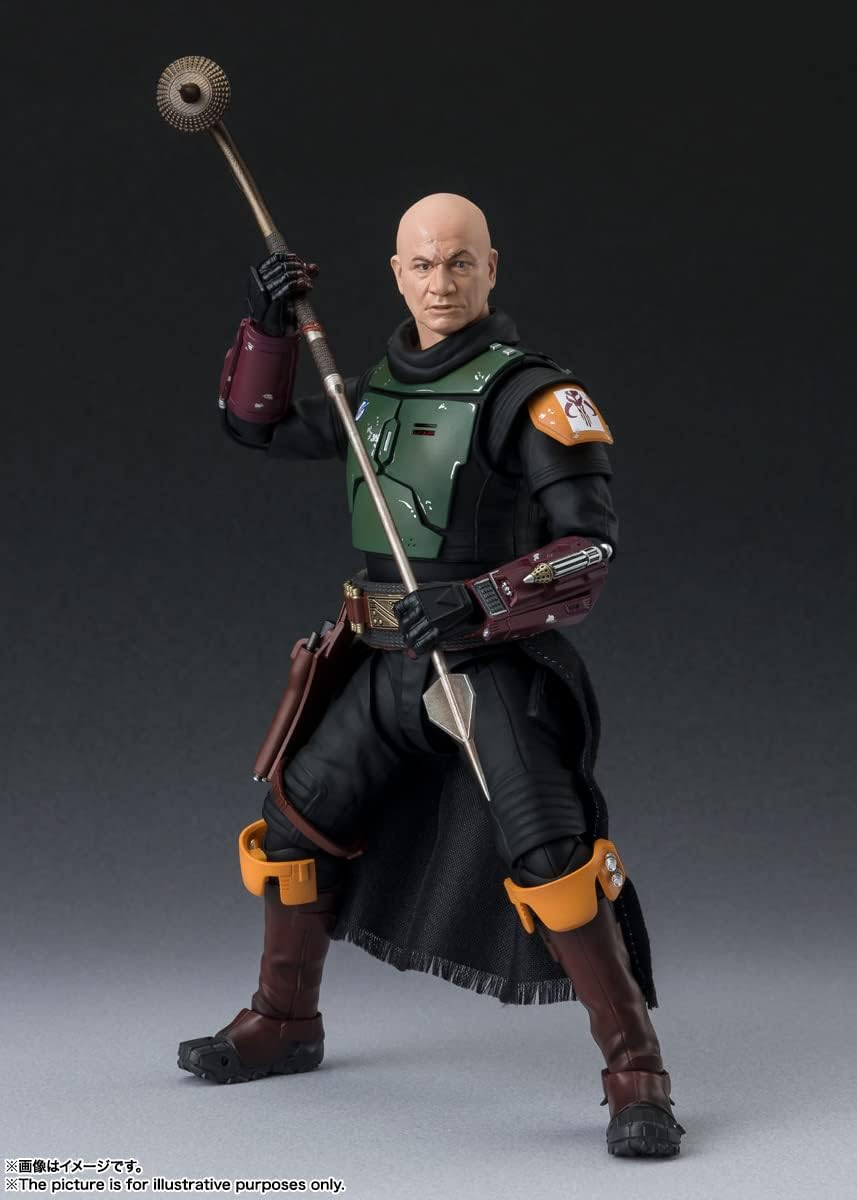 S.H. Figuarts Boba Fett (Star Wars: The Book of Boba Fett) Approx. 6.1 inches (155 mm), AVS, PVC & Fabric, Pre-painted Action Figure
