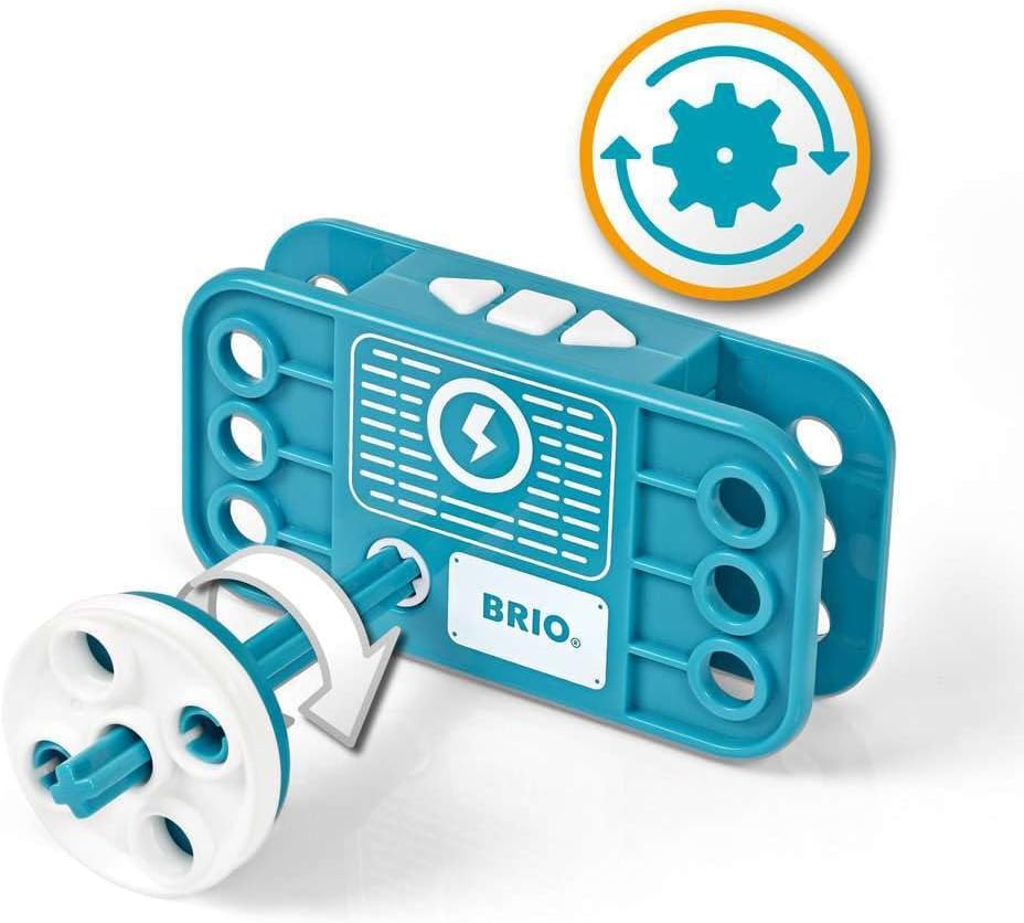 Brio Builder Motor Set 34591, Ages 3 and Up, "Total 121 Pieces" [Toy, Toy Block, Wooden Toy, Building Block, Pretend Play, Gift (Birthday/Christmas)]