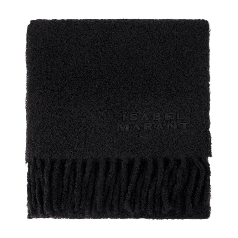 Isabel Fouzy GDスカーフイザベルマランウールブラック - Image 5