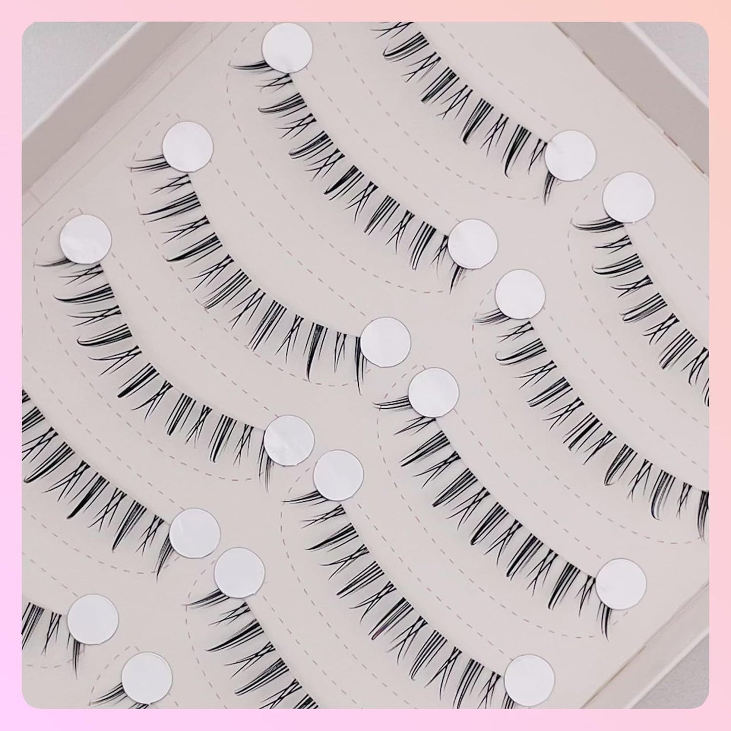 10 Pairs False Eyelashes Natural Transparent Axis Bunch Natural [False Eyelashes] - [False Eyelashes] Natural Design - [False Eyelashes Natural] - Natural Eyelashes Effect [False Eyelashes Natural] -