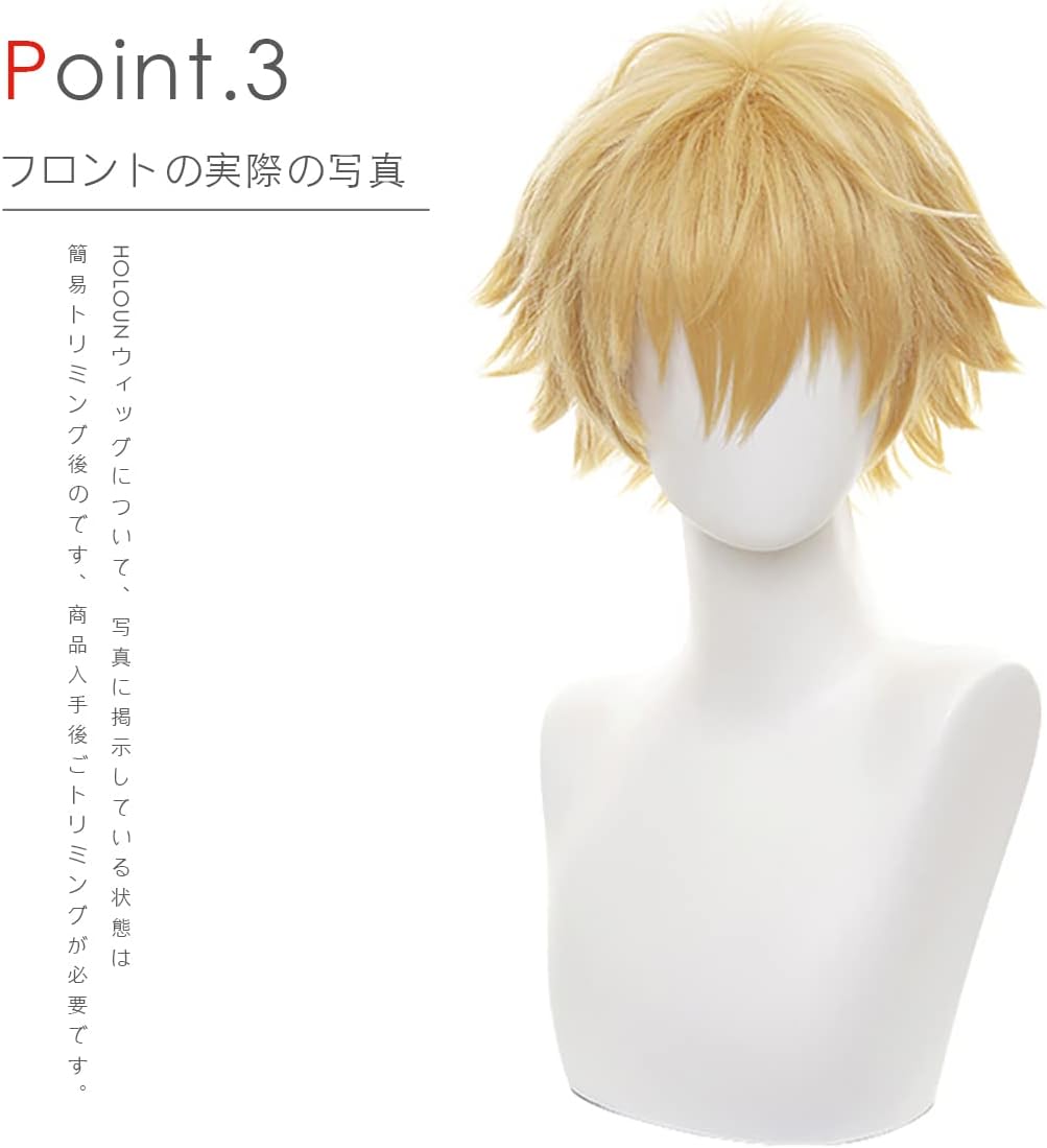 HOLOUN Chainsawman Denge Wig Cosplay Tool, Halloween, Christmas, Festival, Gift