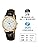 Citizen Q&Q QA64-104 Men's Watch, Analog Waterproof, Leather Strap, Black, Dial color - white, watches Cheap Citizen,Casual