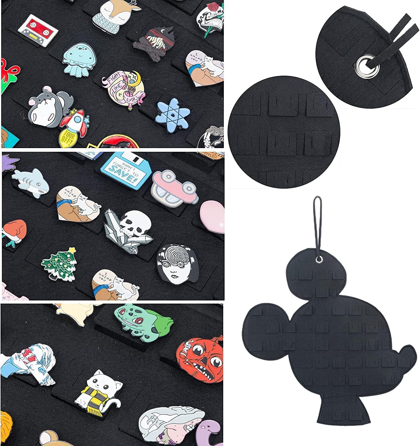 Organizador Colgante para Broche con Pin Esmaltado, Juego de Pins de Exhibición de Dibujos Animados en Forma de Ratón, Soporte de Almacenamiento para Pins de Broche (Sin Accesorios