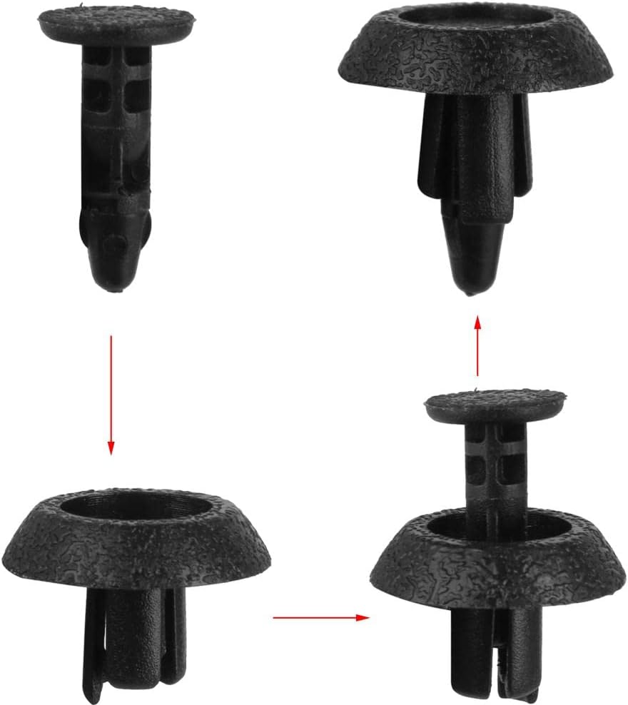 30pcs Nylon Push Clip Rivet for Toyota Camry Highlander Prado