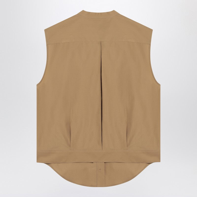 Loulou 砂色のLoulou Studioのノースリーブシャツ - Image 5