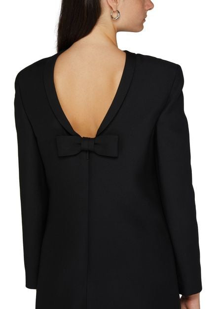 VALENTINO GARAVANI ノット付き クレープ クチュール ショートドレス - Image 5