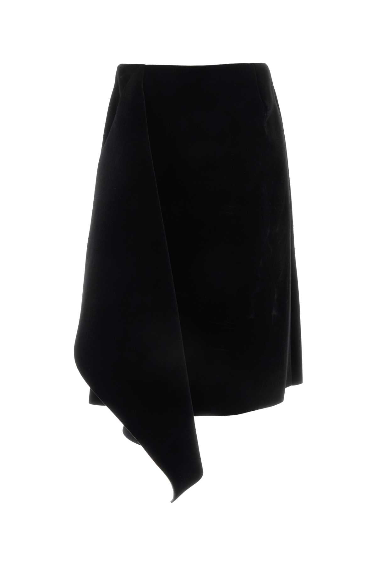 Monot Dries Van Noten Black Velvet Skirt - Image 5