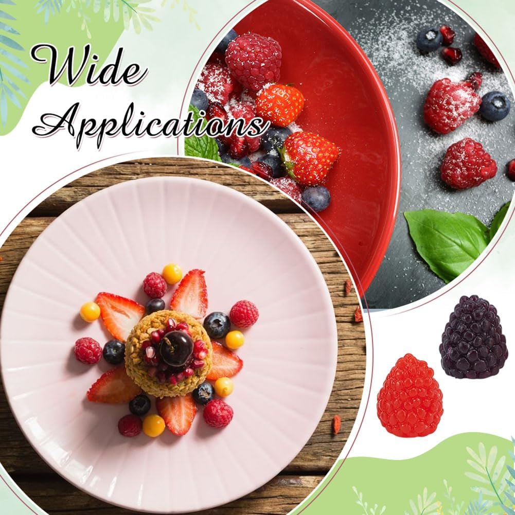 32pcs Food Sample Artificial Raspberry Simulation Fruit Blackberry Model Fake Plant Sample Fruit Fruit Fruit Fruit Fruit Fruit Food Model Photo Props