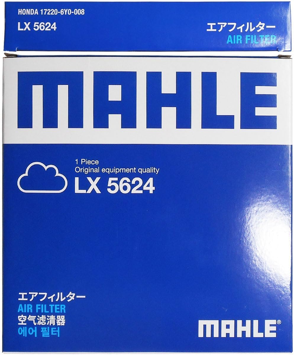 Honda Air Filter Air Cleaner Vezel Fit Freeze Hybrid Models RV5 RV6 GR3 GR4 GR6 GR8 GT5 GT6 GT7 GT8 MAHLE LX5624 17220-6Y0-008 by Genuine Filter Manufacturer