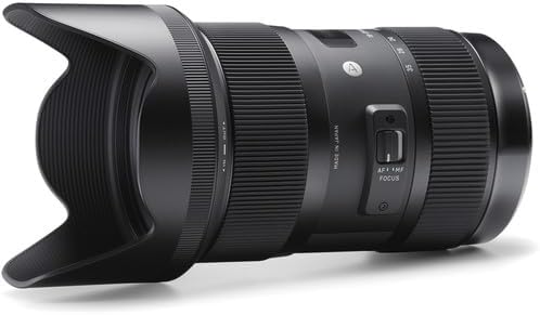 SIGMA Standard Zoom Lens 0.71–1.4 inches (18–35 mm) F1.8 DC HSM APS-C Only