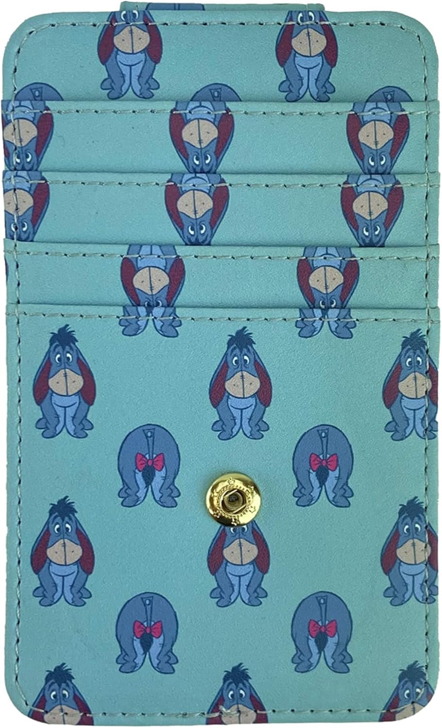 Cartera de Tarjetas Disney Compacta y Delgada (Eeyore Azul Claro)
