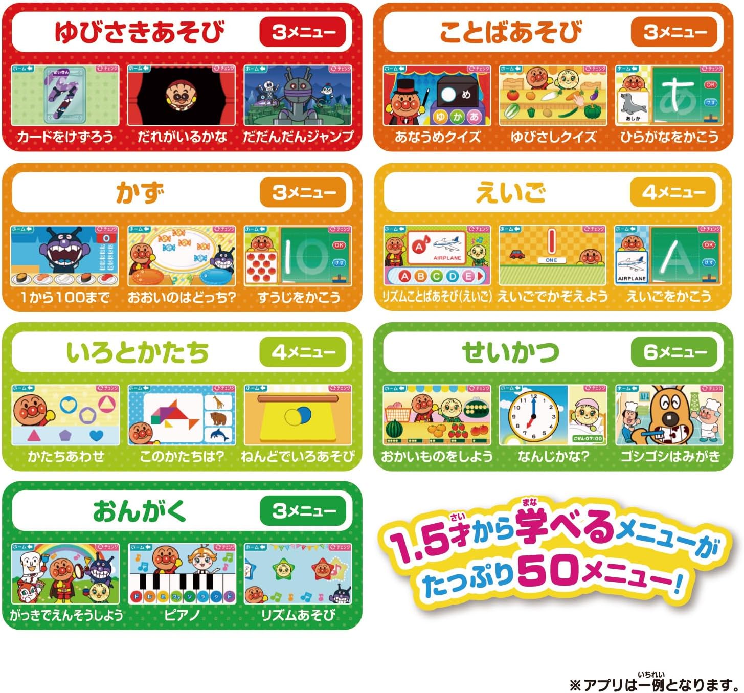 Bandai (バンダイ) Touch and Learn! Anpanman Educational Pad for Ages 1.5 and Up, Suitable for Children Aged 1 Year 6 Months and Above